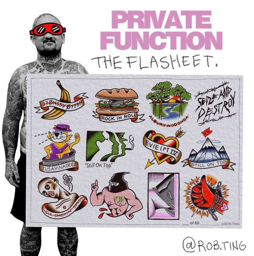 PRIVATE FUNCTION FLASH SHEET
